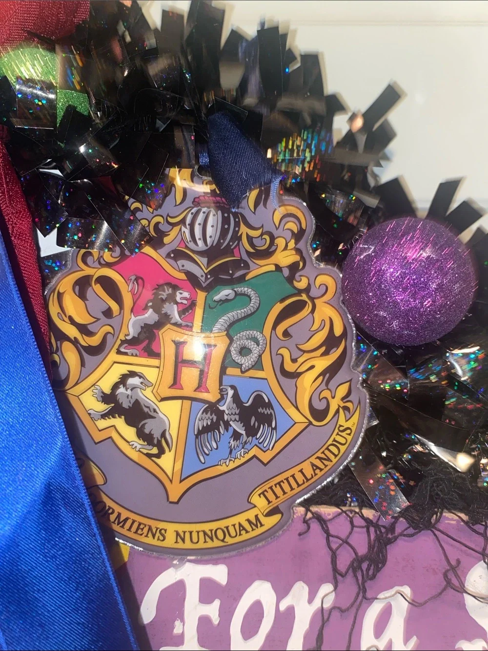Harry Potter Handmade Holiday Christmas Halloween Wreath